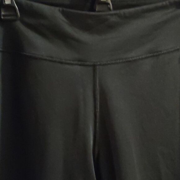 Victoria's Secret‎ Sport Women's size L black crop athletic pant zip ankle - Picture 2 of 8